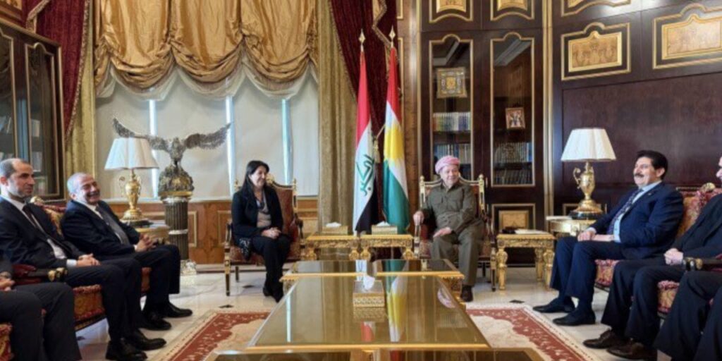 DEM Parti İmralı heyeti Mesut Barzani ile görüştü