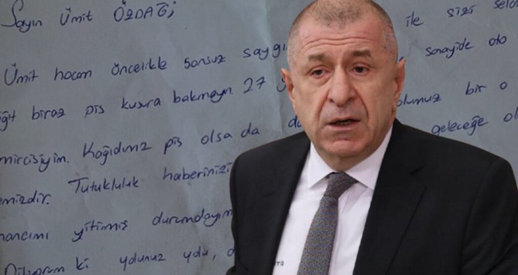 Cezaevindeki Ümit Özdağ’ı duygulandıran mektup
