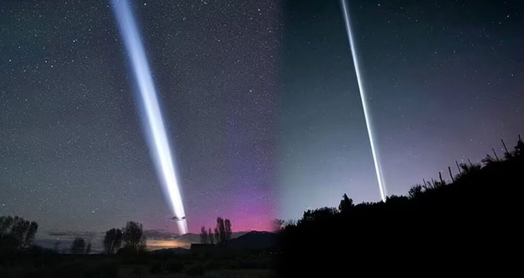 Bir anda gökyüzünde belirdi, saatlerce gitmedi: Uzmanlardan açıklama geldi