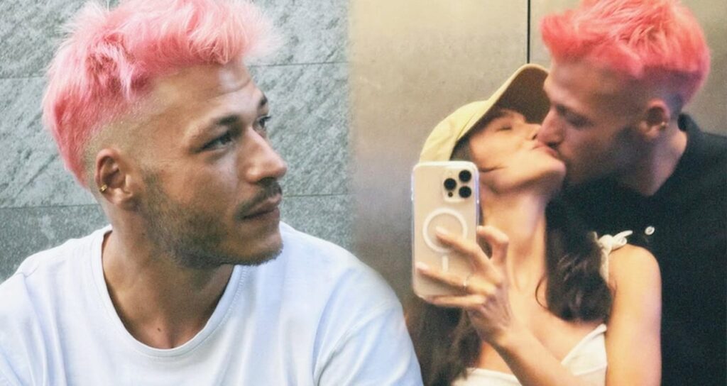 Hafsanur Sancaktutan makineyi eline aldı sevgilisinin pembe saçlarını kesti