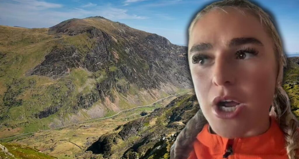 Ünlü dağın tepesindeki sürpriz onu çileden çıkardı