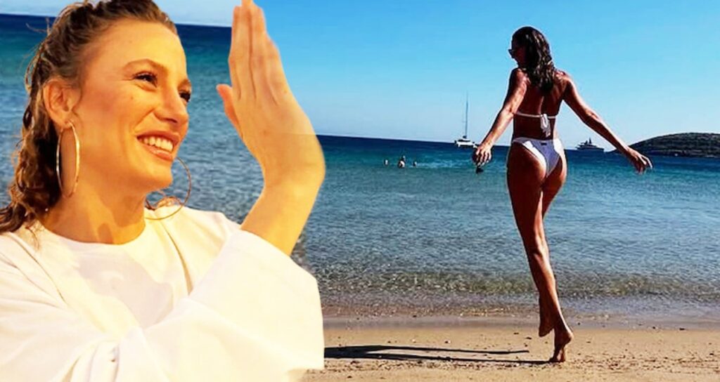 Serenay Sarıkaya yaza böyle veda etti