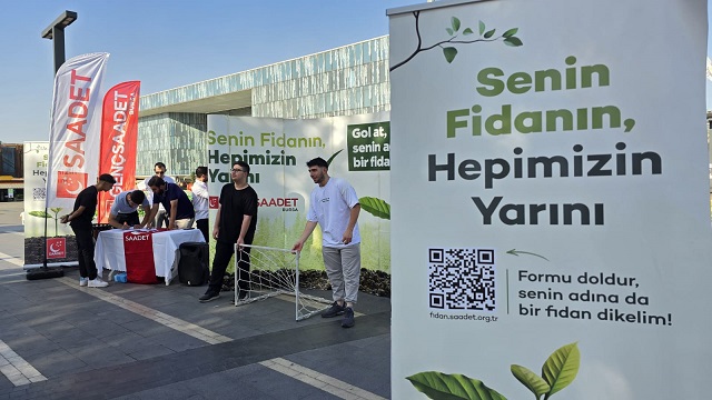 Saadetli Gençlerden Farkındalık! “Gol At Fidanı Sizin Adınıza Biz Dikeriz!”