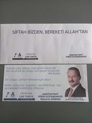Anahtar Parti’den Gürsu’da Esnafa “Siftah Parası” Sürprizi!