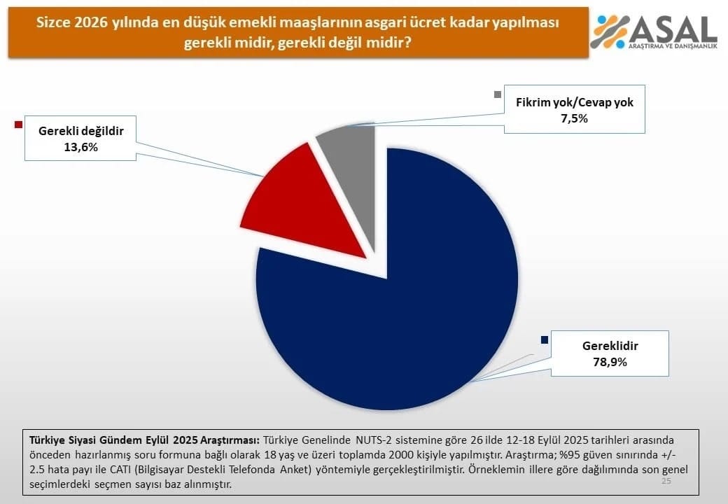 2026 Emeklilik Maaşı: En Düşük Tutar İçin ASAL Araştırması ve Kamuoyu