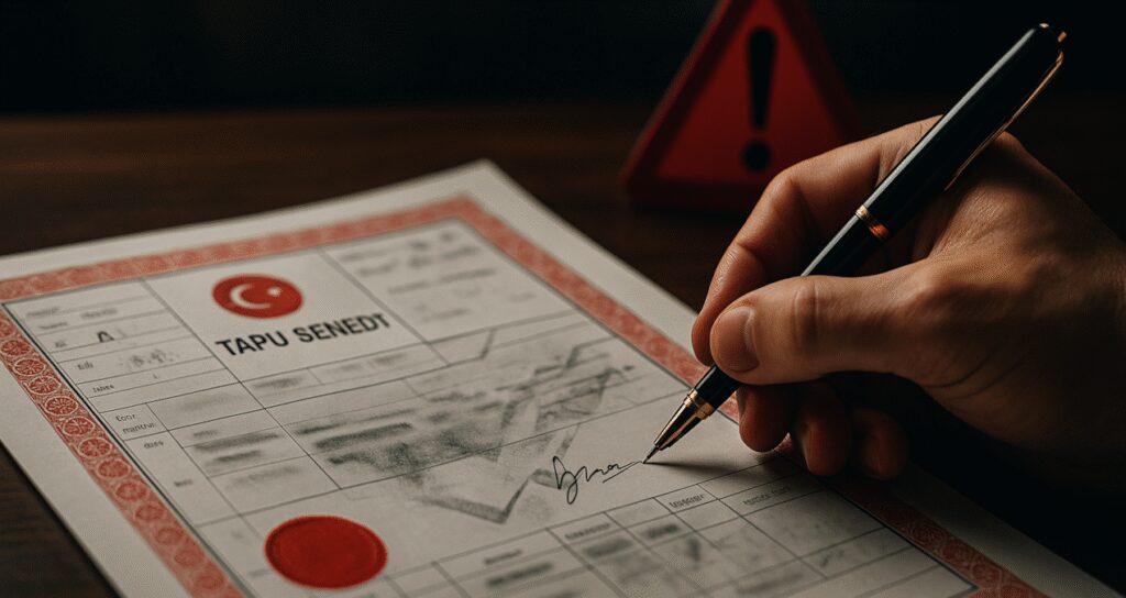 Tapuda bu imzayı atan varını yoğunu kaybediyor