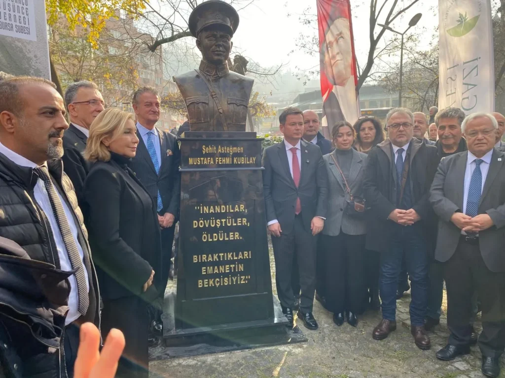 Cumhuriyetin devrim şehidi Kubilay’ın anısı, Yüzüncü Yıl Parkı’nda ölümsüzleştirildi