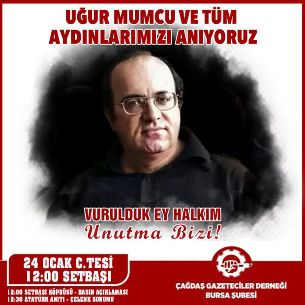 Uğur Mumcu Bursa’da Anılıyor