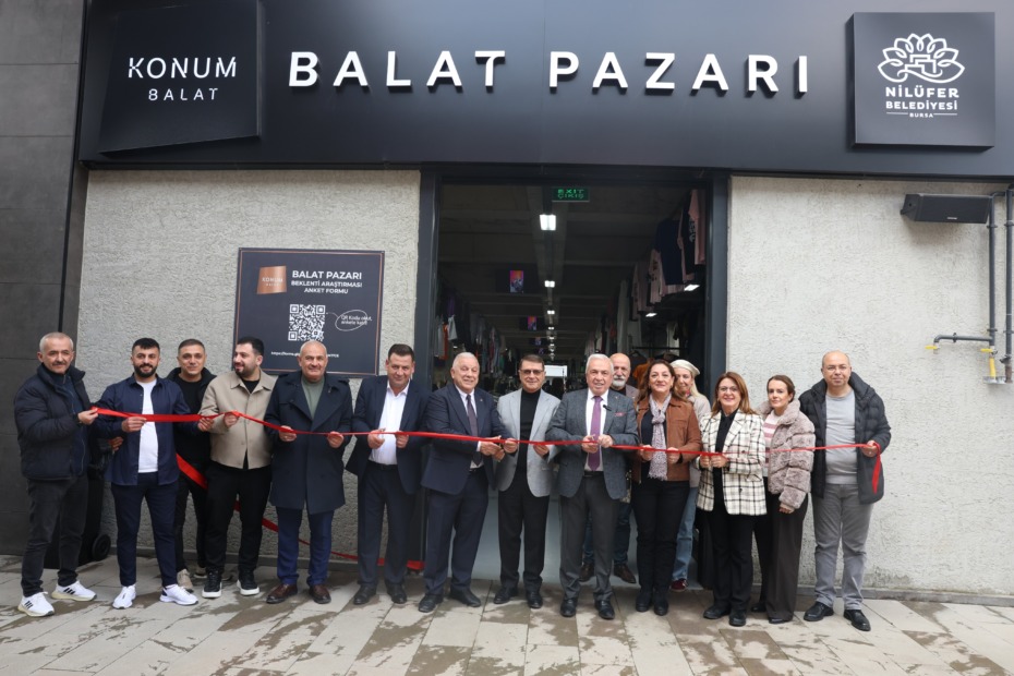 Nilüfer’in 8’inci giyim pazarı Balat’ta açıldı