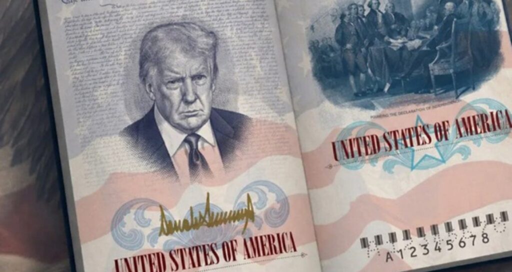 Pasaportlara Trump’ın portresi basılacak