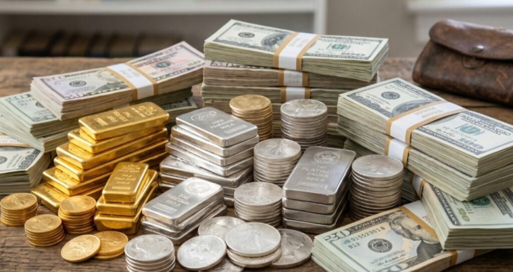 Altın, gümüş ve platin çakıldı, dolar yükseldi