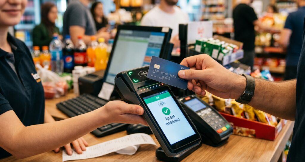 Banka kartından temassız ödeme yapan yandı