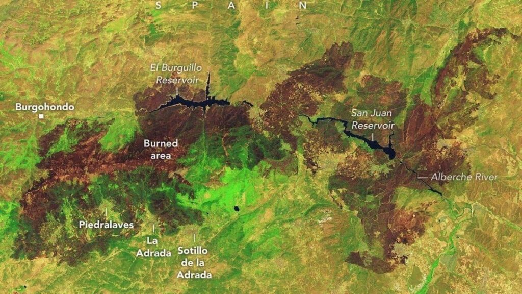 İspanya’yı Vuran Tarihi Orman Yangını