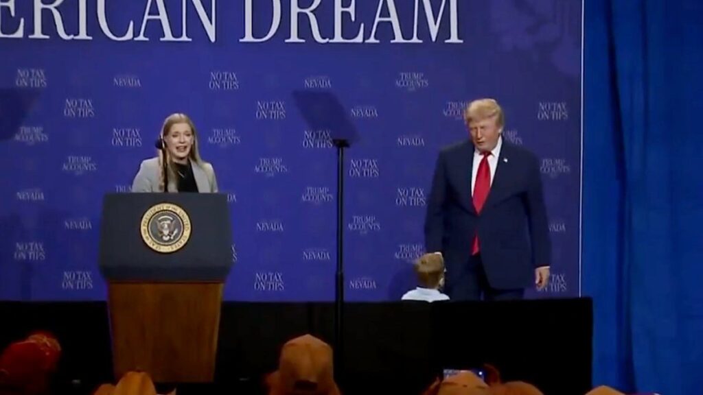 Trump, Las Vegas’ta Biden göndermesi yaptı