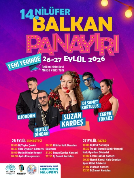 14. Nilüfer Balkan Panayırı yeni yerinde 26-27 Eylül’de