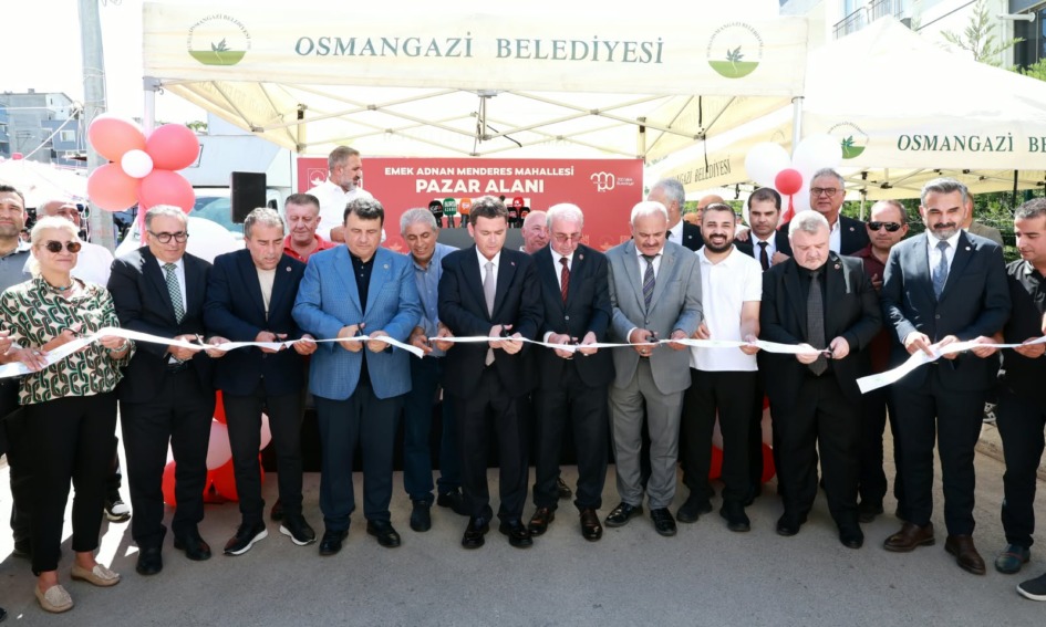 Osmangazi’de Modern Bir Pazar Alanı Daha Hizmete Girdi