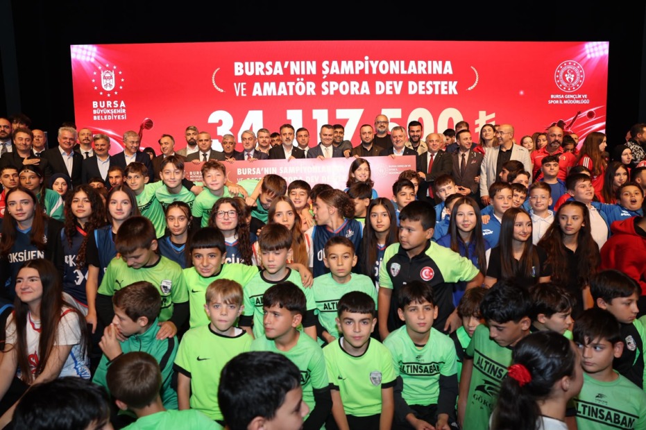 Bursa’nın şampiyonlarına ve amatör spora dev destek