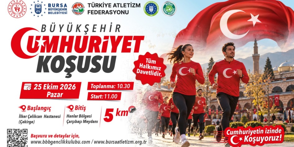 Cumhuriyet coşkusu Büyükşehir koşusuyla yaşanacak
