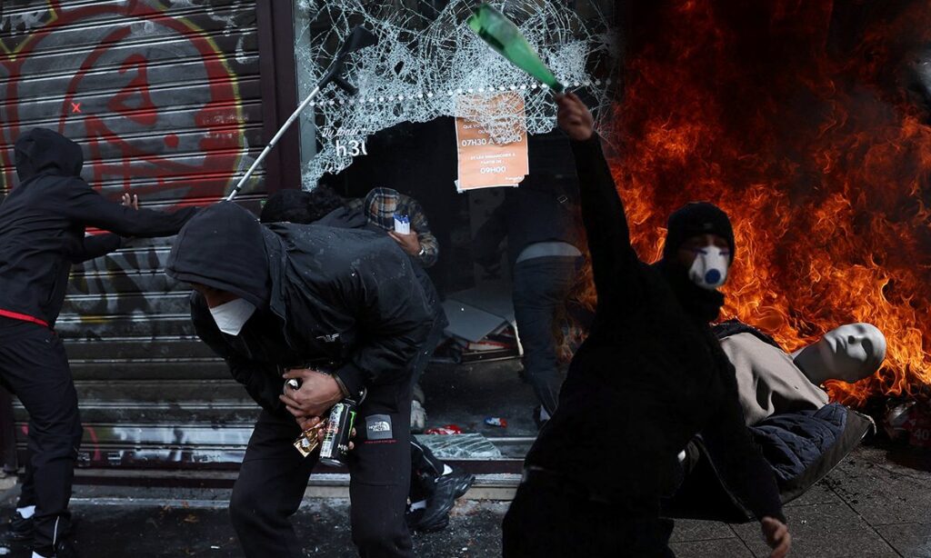 Fransa’daki Şiddetli Protestolar ve Mağaza Yağmaları
