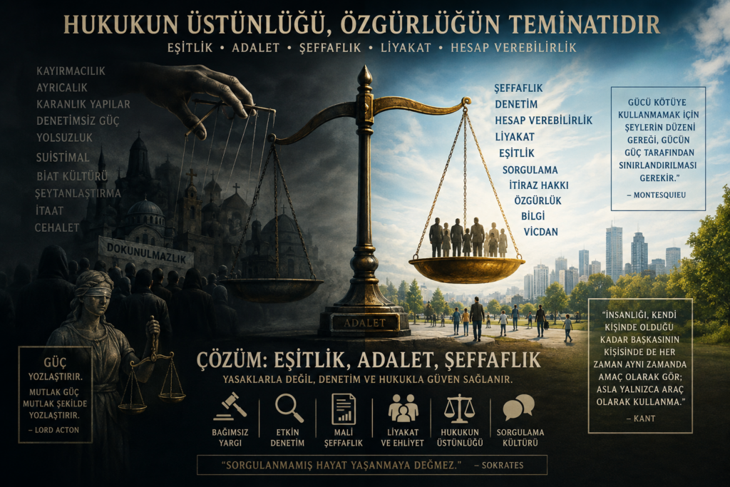 “Herkes için eşit hukuk ve daha güçlü denetim”