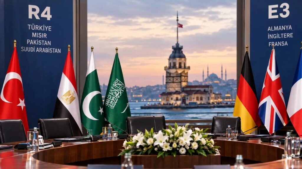 İstanbul’da yedi ülke dışişleri bakanı bir araya geldi